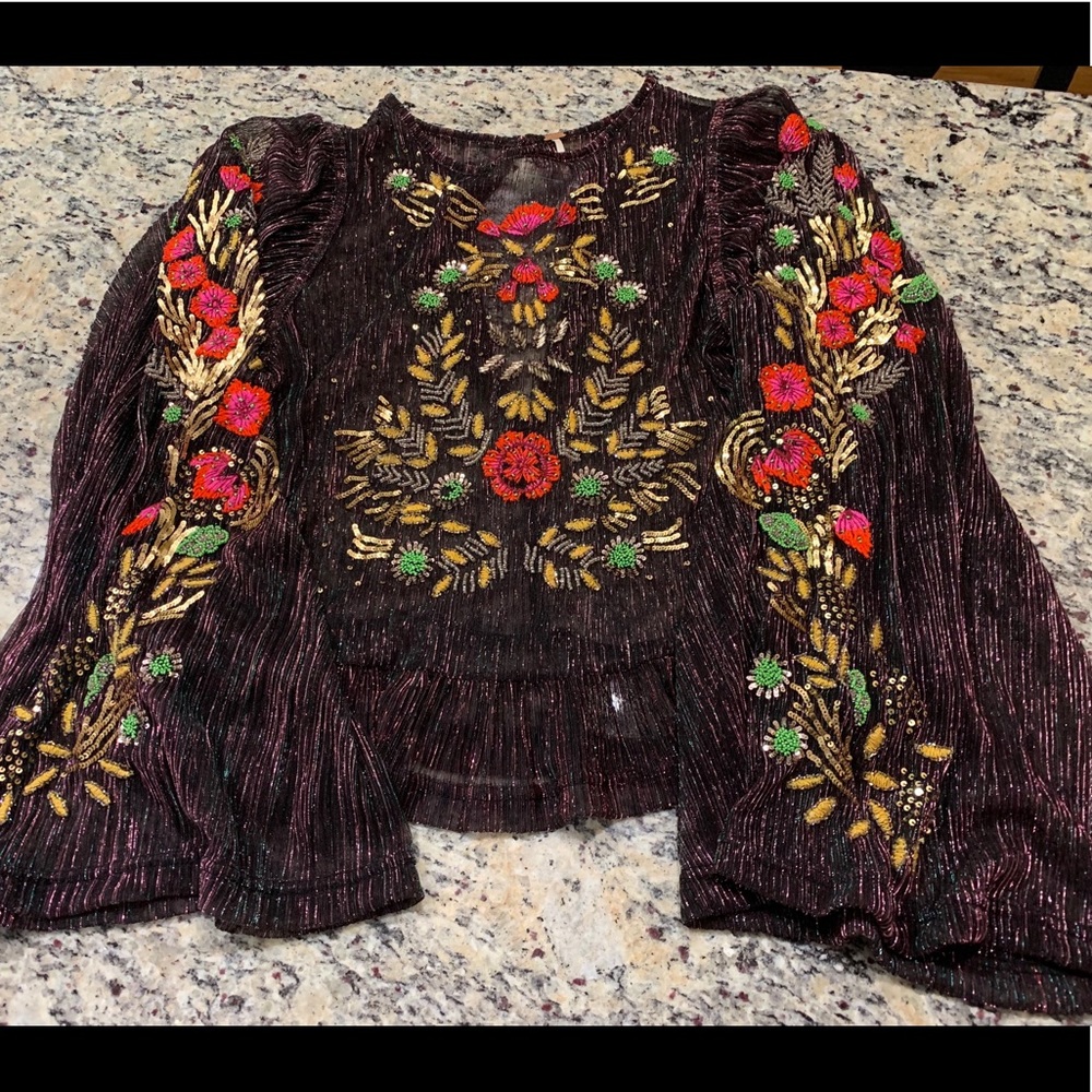 New with Tags Free People Sheer Top